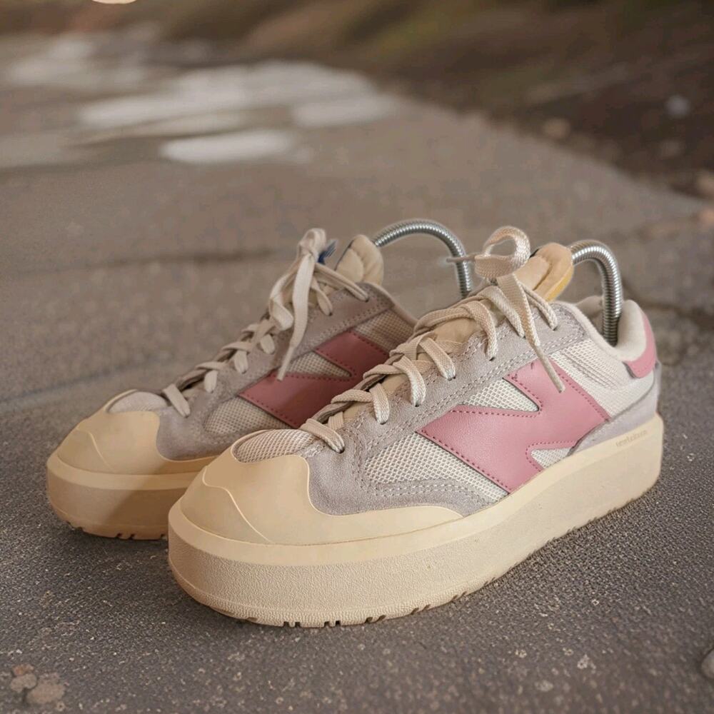 New Balance CT302 CT302RH Shoes Cream Grey Pink Womens 9 Platform Chunky Y2K